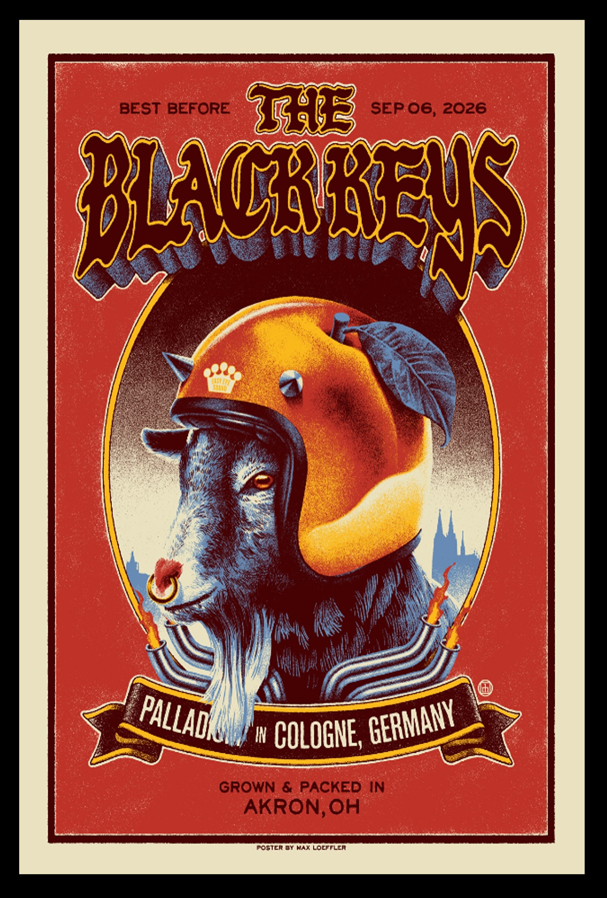 The Black Keys Sep 6 2026 Palladium Cologne Germany Concert Poster Merch