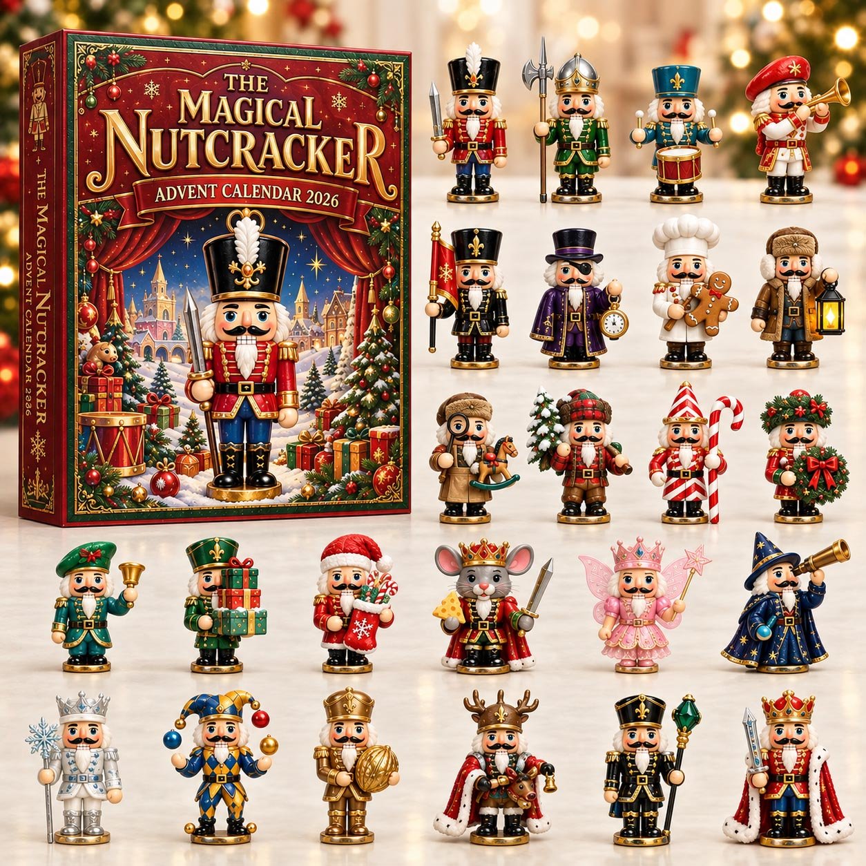 The Magical Nutcracker Advent Calendar 2026 Nutcracker Soldier 24 Days Countdown Family Gift