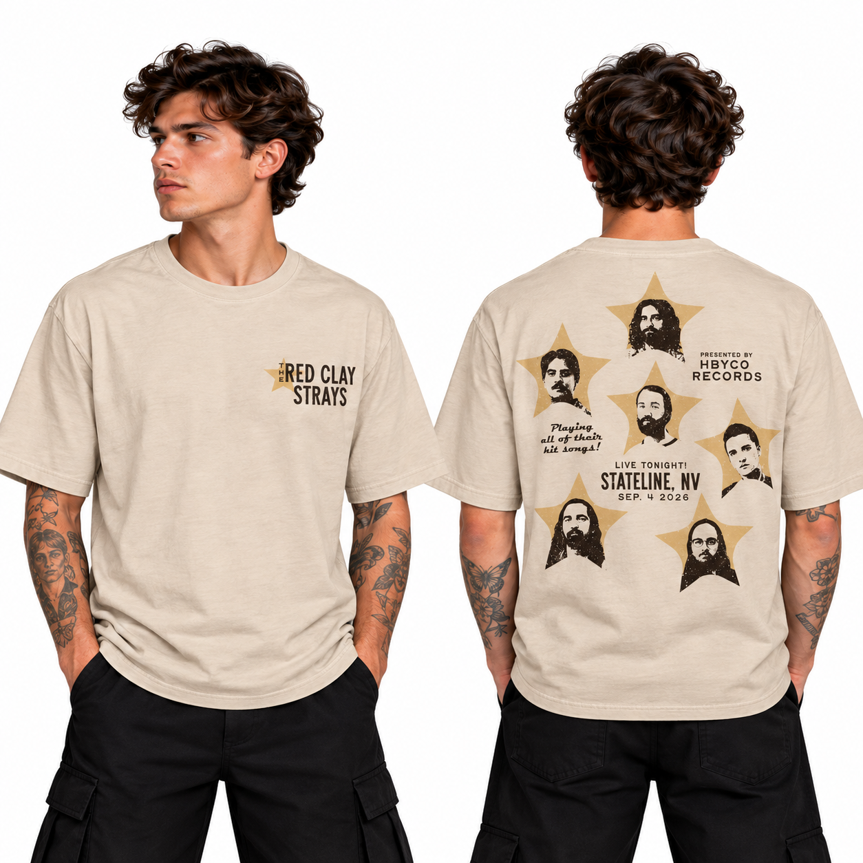 The Red Clay Strays Sep 4 2026 Stateline, Nevada Merch Shirt 1 - merchtourboutique the red clay strays sep 4 2026 stateline nevada merch shirt UUTDO - merchtourboutique