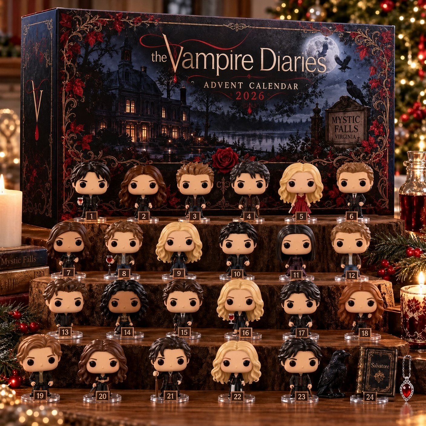The Vampire Diaries 2026 Advent Calendar 24 Day Xmas Countdown Gift Box
