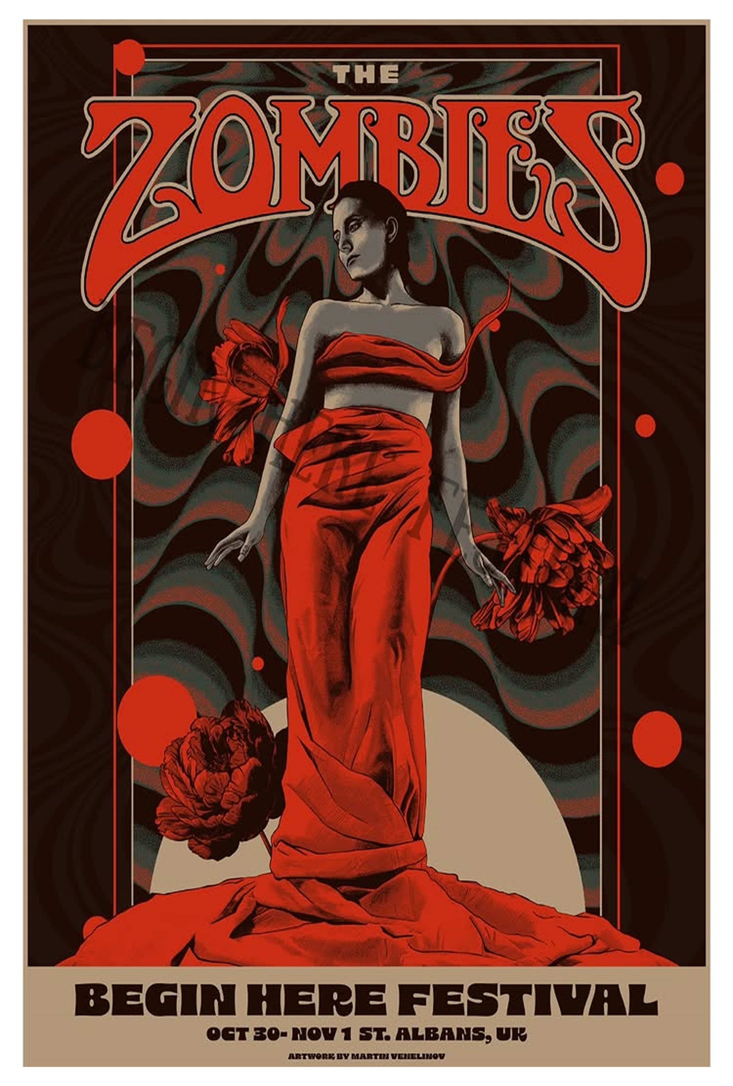 The Zombies Begin Here Festival Oct 30â€“Nov 1 2026 St Albans UK Event Poster Exclusive Merch