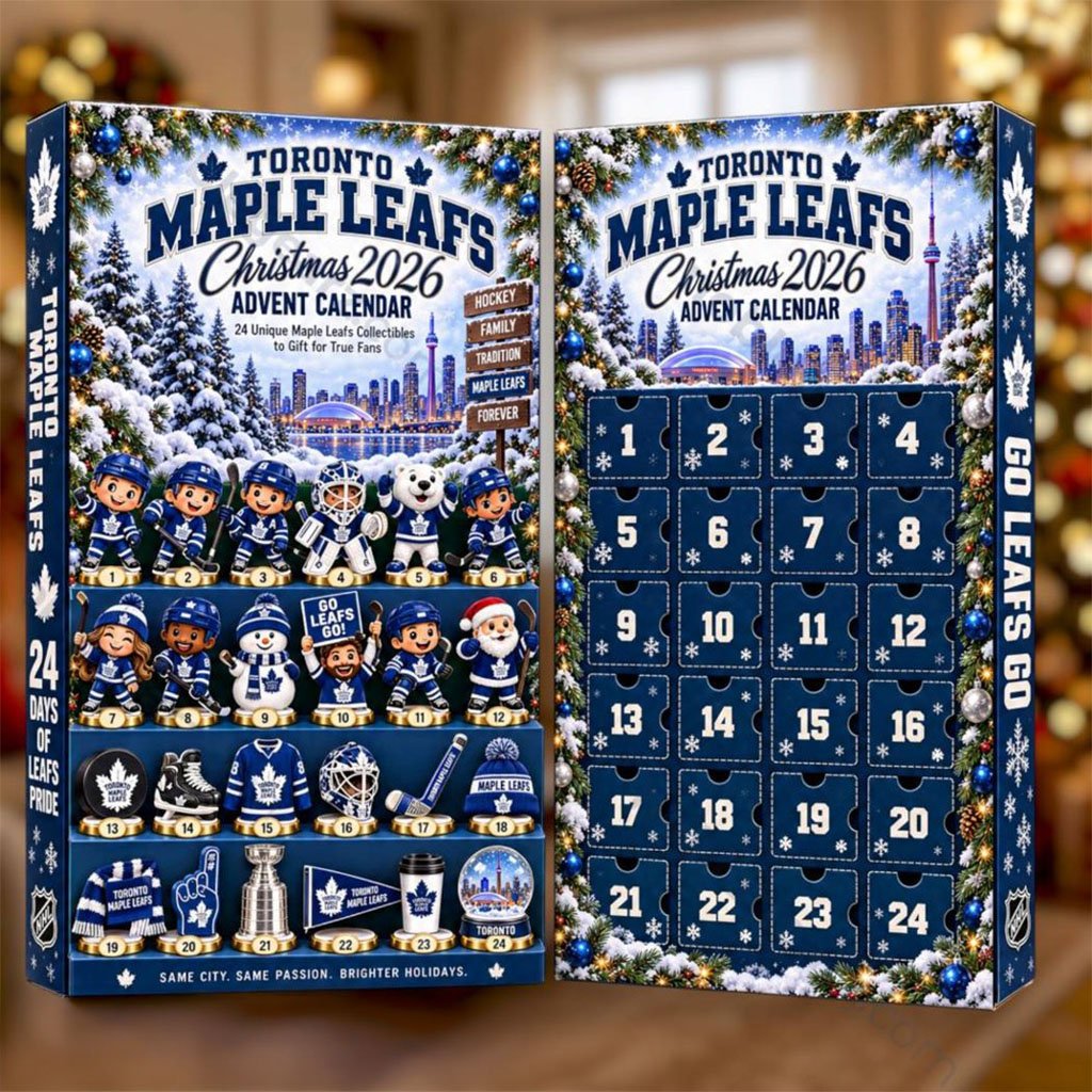 Toronto Maple Leafs Advent Calendar 2026 Collectible Christmas Ornaments Maple Leafs Merch