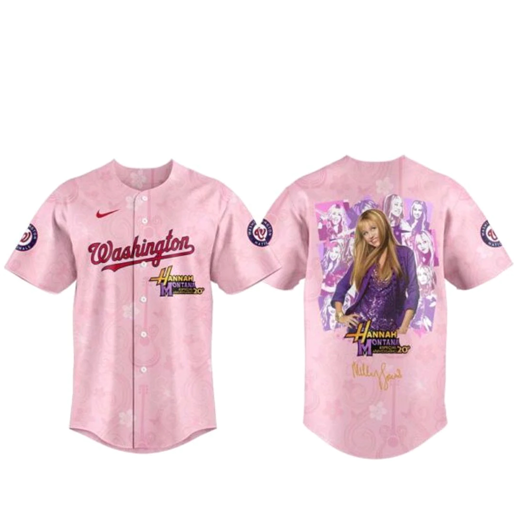 Washington Nationals x Hannah Montana 20th Anniversary Baseball Jersey