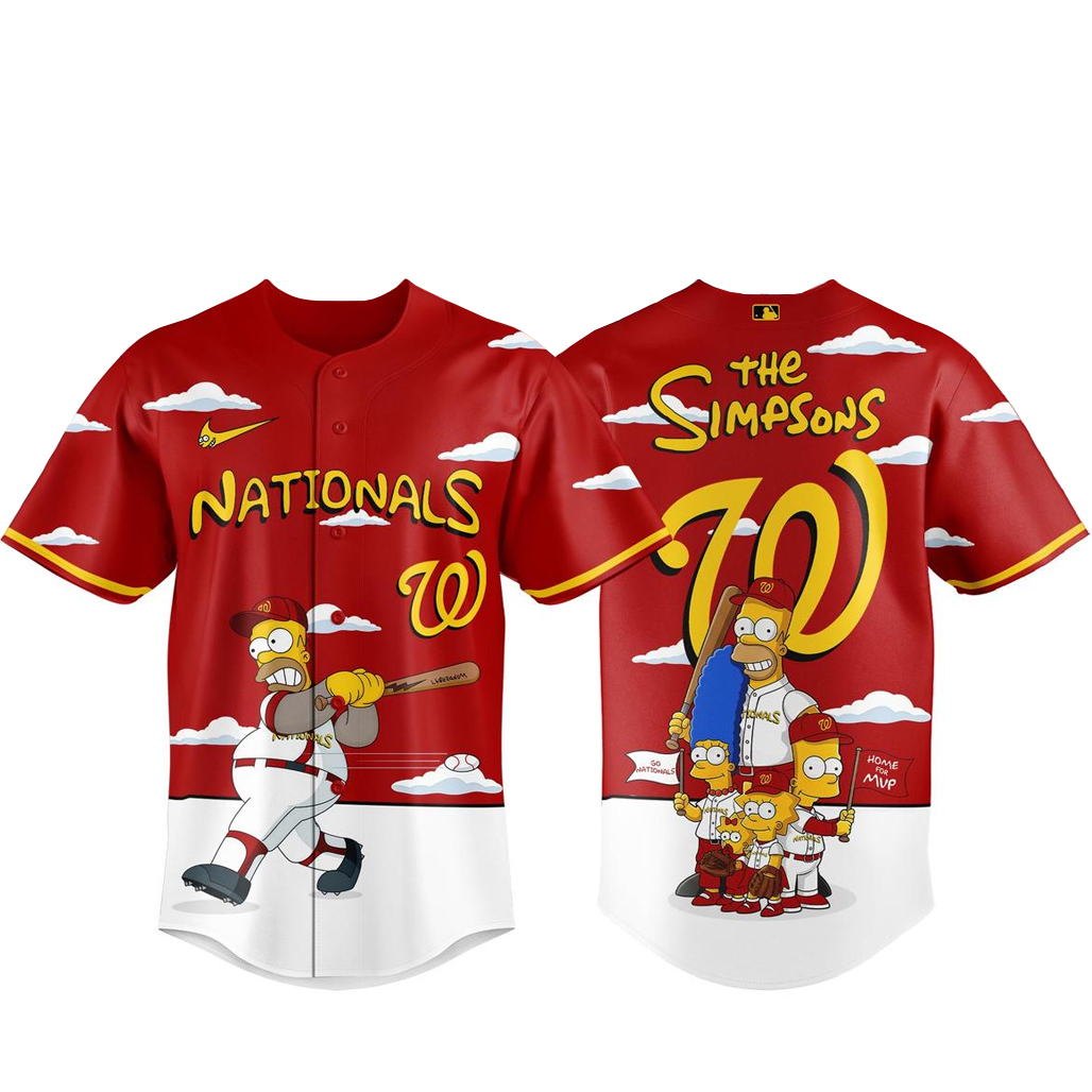 Washington Nationals x The Simpsons 2026 Major Gameday Baseball Jersey