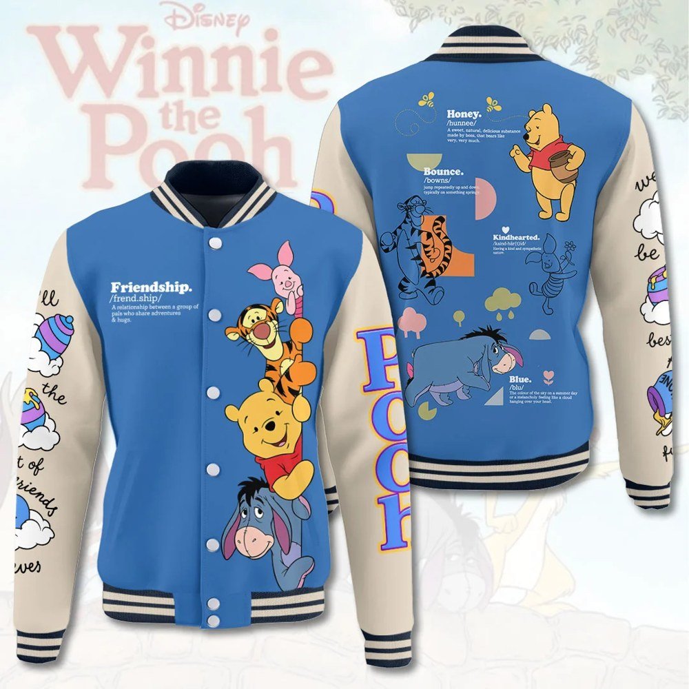 Winnie The Pooh Friendship Jacket Cute Cartoon Characters Jacket Gift For Besties