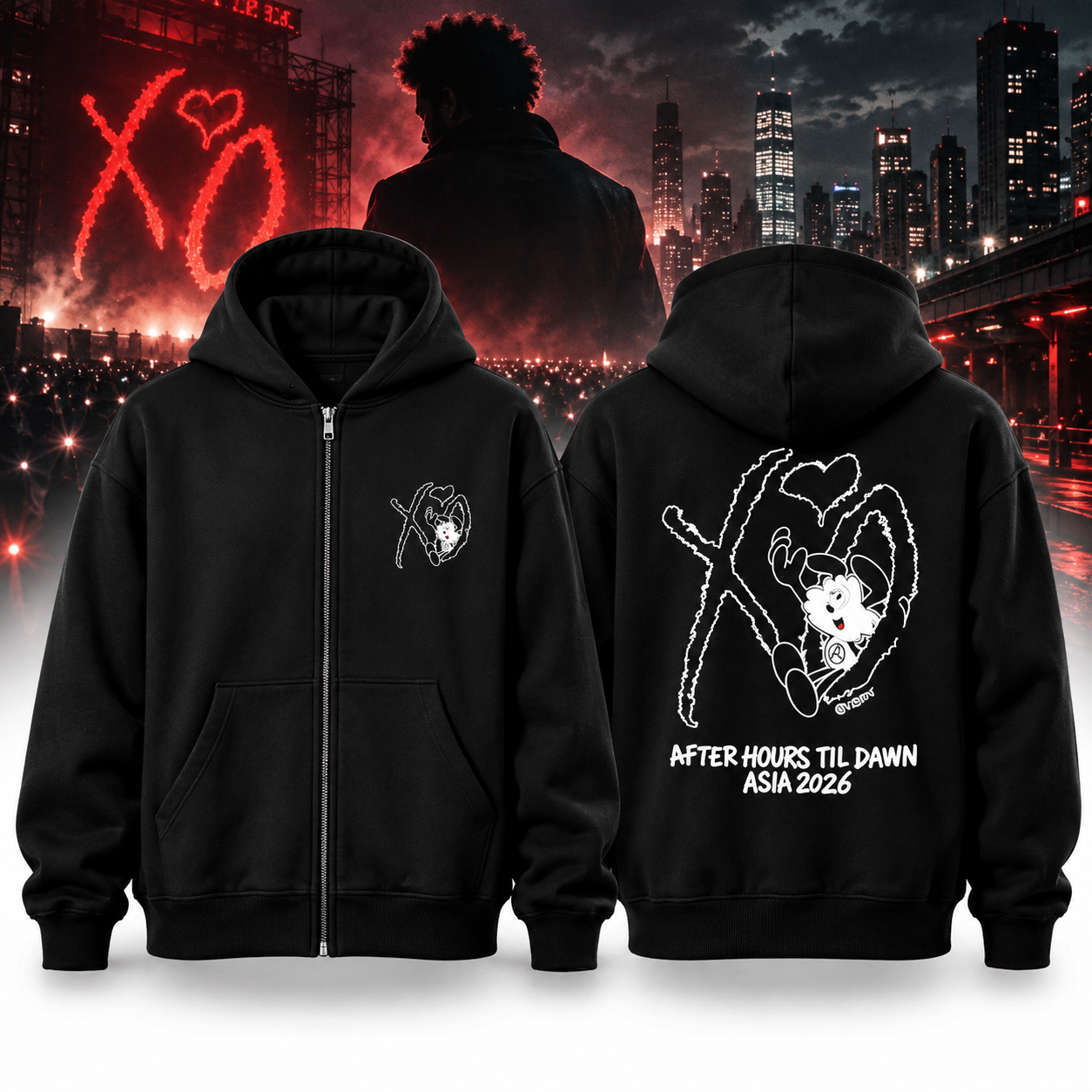 VERDY x XO After Hours Til Dawn Asia 2026 Hoodie - Merch Tour Boutique